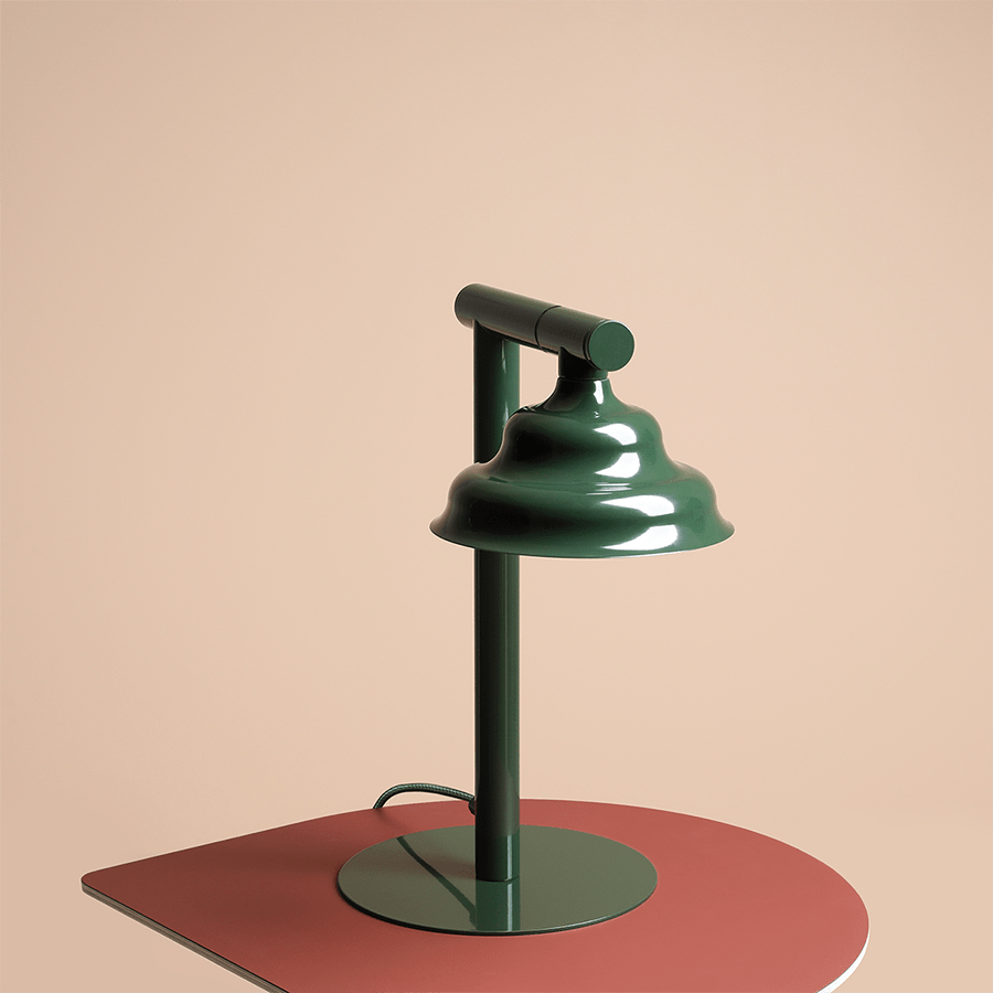 WAVE ENERGETIC TABLE LIGHT DEEP GREEN - DYKE & DEAN