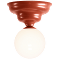 WAVE FIXED CEILING LIGHT RED SMALL - DYKE & DEAN