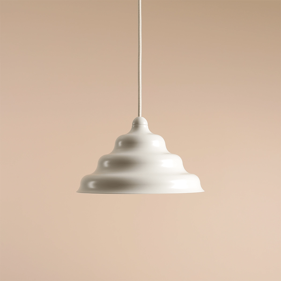 WAVE HANGING PENDANT LIGHT CREAM M - DYKE & DEAN