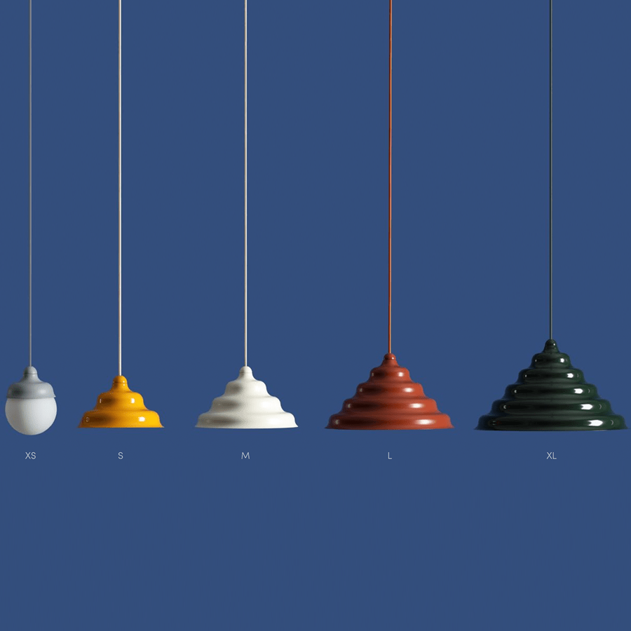 WAVE HANGING PENDANT LIGHT CREAM XL - DYKE & DEAN