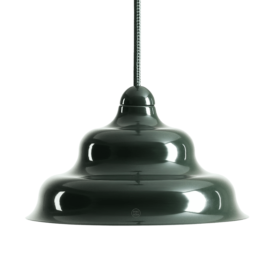 WAVE HANGING PENDANT LIGHT DEEP GREEN S - DYKE & DEAN