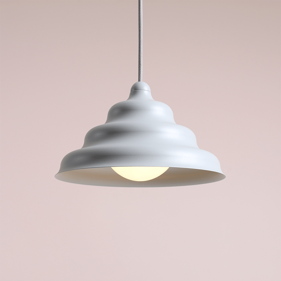 WAVE HANGING PENDANT LIGHT GREY M - DYKE & DEAN