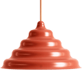 WAVE HANGING PENDANT LIGHT RED L - DYKE & DEAN