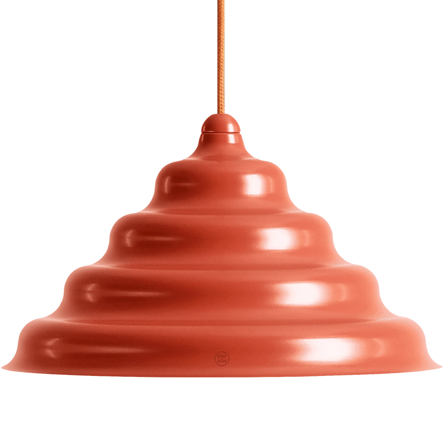 WAVE HANGING PENDANT LIGHT RED L - DYKE & DEAN