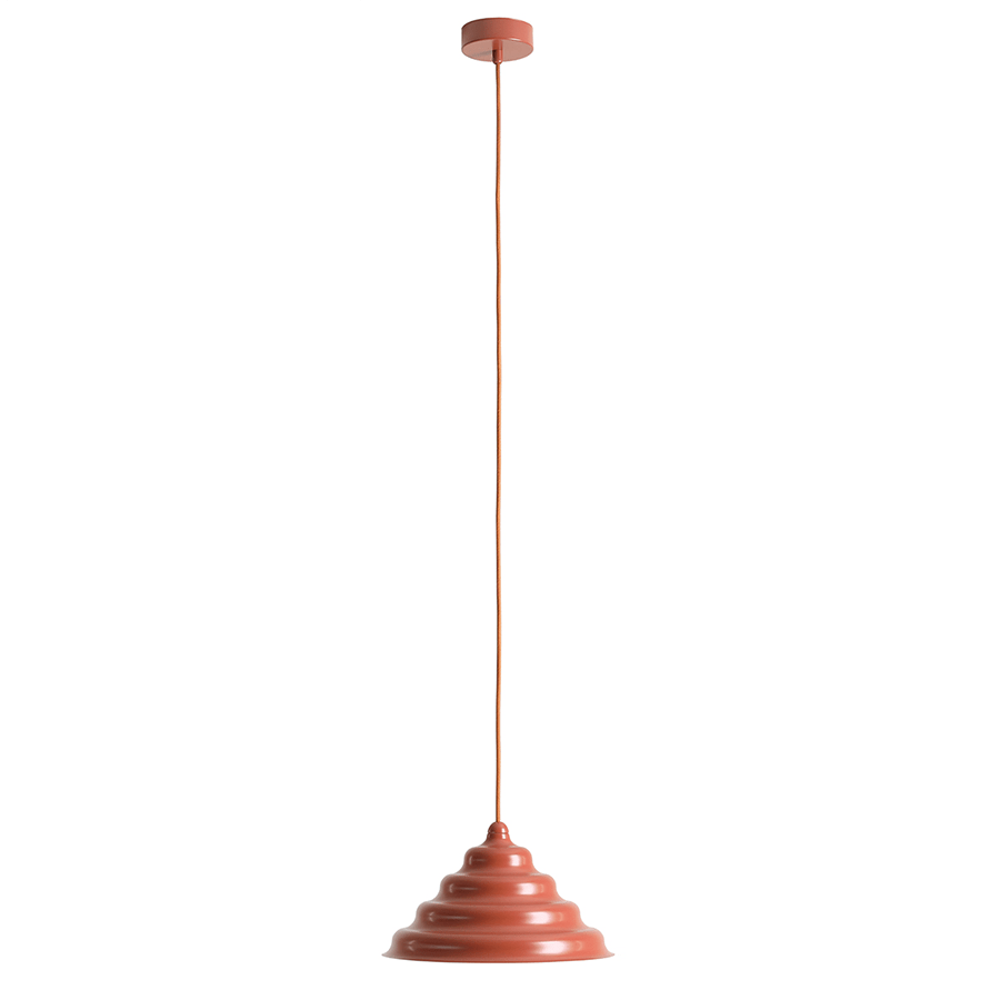 WAVE HANGING PENDANT LIGHT RED M - DYKE & DEAN