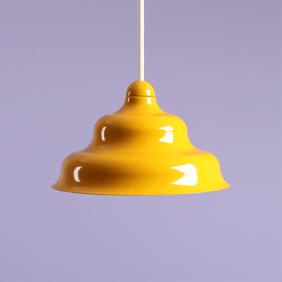 WAVE HANGING PENDANT LIGHT YELLOW S - DYKE & DEAN