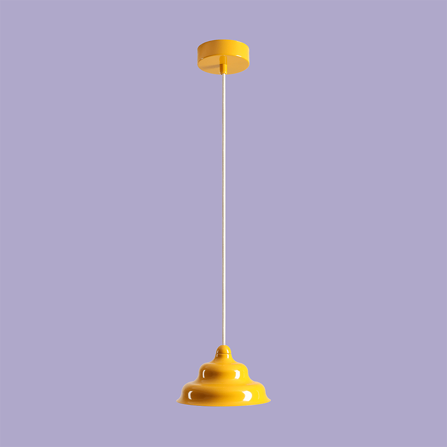 WAVE HANGING PENDANT LIGHT YELLOW S - DYKE & DEAN
