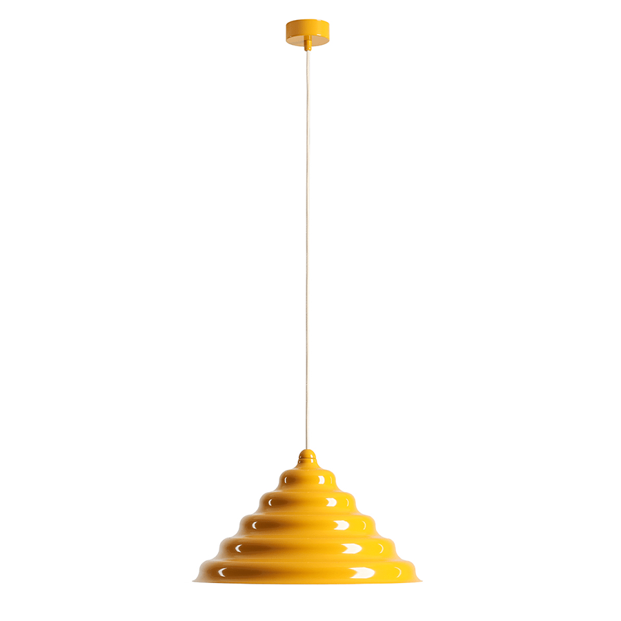 WAVE HANGING PENDANT LIGHT YELLOW XL - DYKE & DEAN