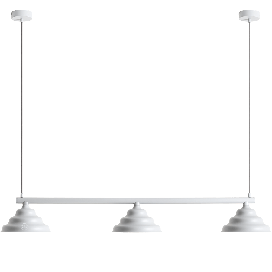 WAVE SUSPENSION BAR PENDANT 3 LIGHT GREY - DYKE & DEAN