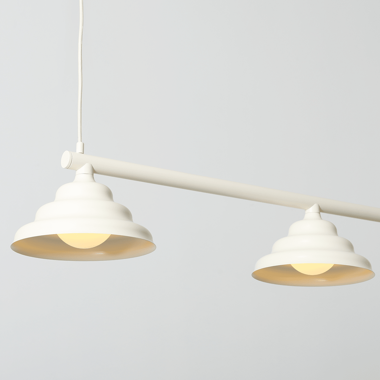 WAVE SUSPENSION BAR PENDANT 4 LIGHT RED - DYKE & DEAN