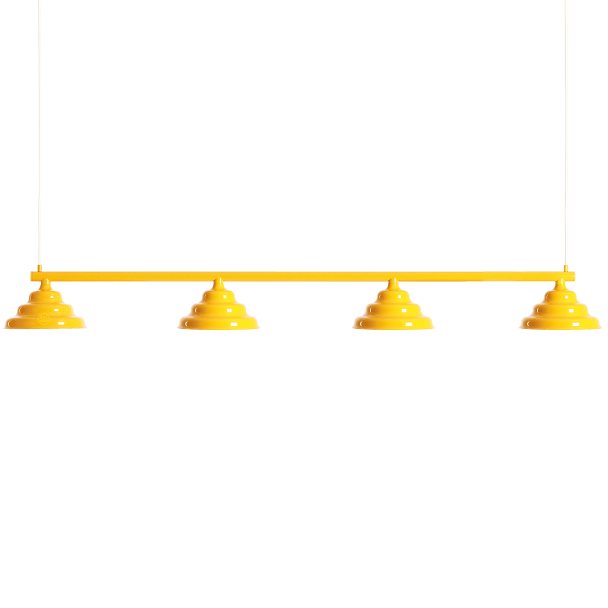 WAVE SUSPENSION BAR PENDANT 4 LIGHT YELLOW - DYKE & DEAN
