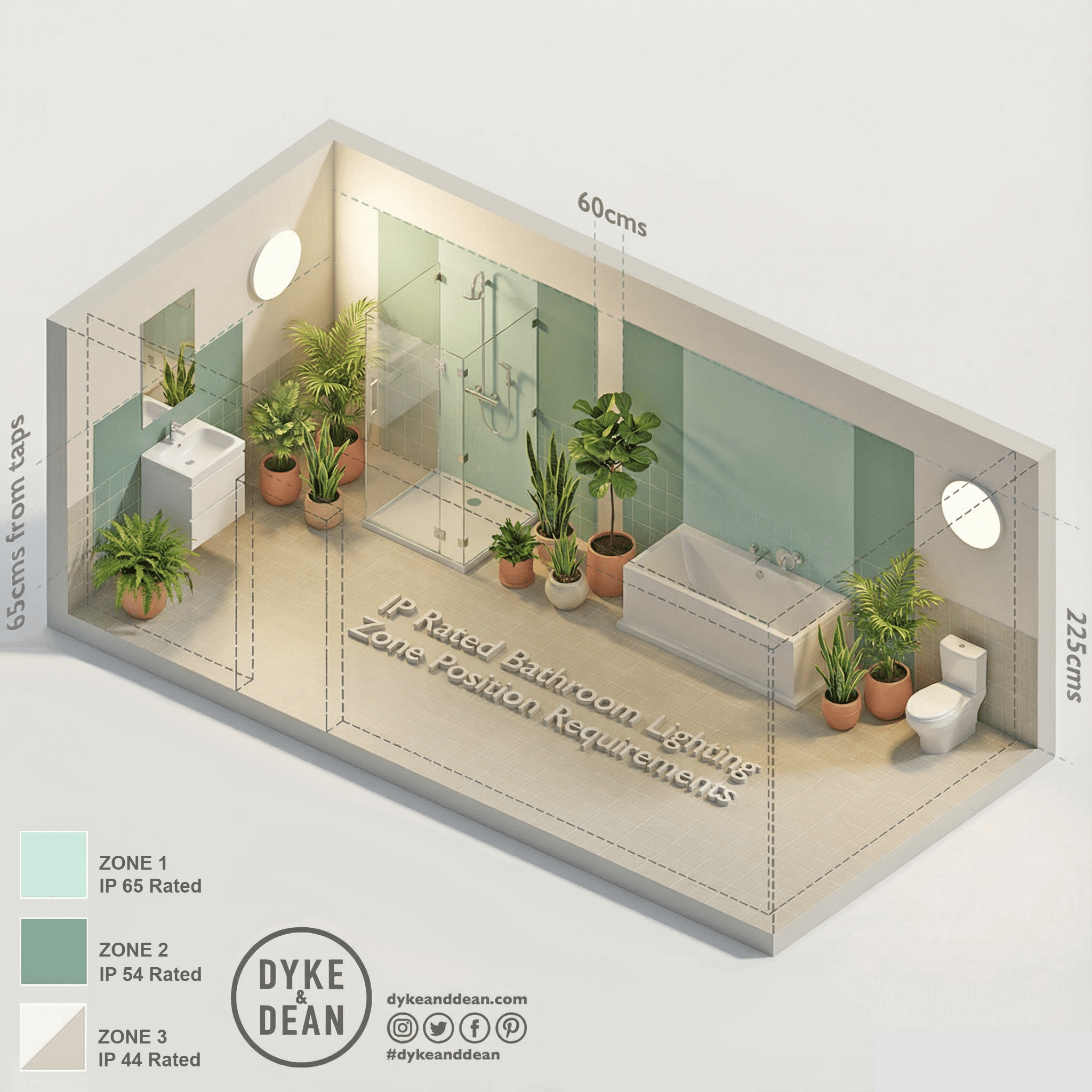 WHITE DOME PULL CORD LIGHT SWITCH - DYKE & DEAN