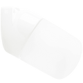 WHITE FROSTED PORCELAIN WATERPROOF ANGLED WALL LIGHT - DYKE & DEAN