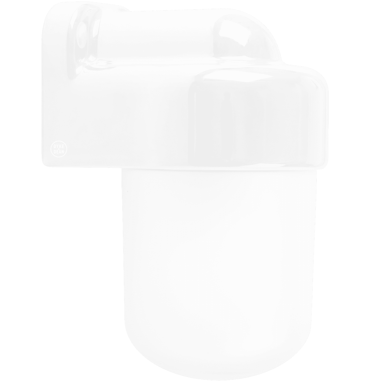 WHITE FROSTED PORCELAIN WATERPROOF SAUNA WALL LIGHT - DYKE & DEAN