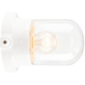 WHITE PORCELAIN CLEAR WATERPROOF WALL LIGHT - DYKE & DEAN
