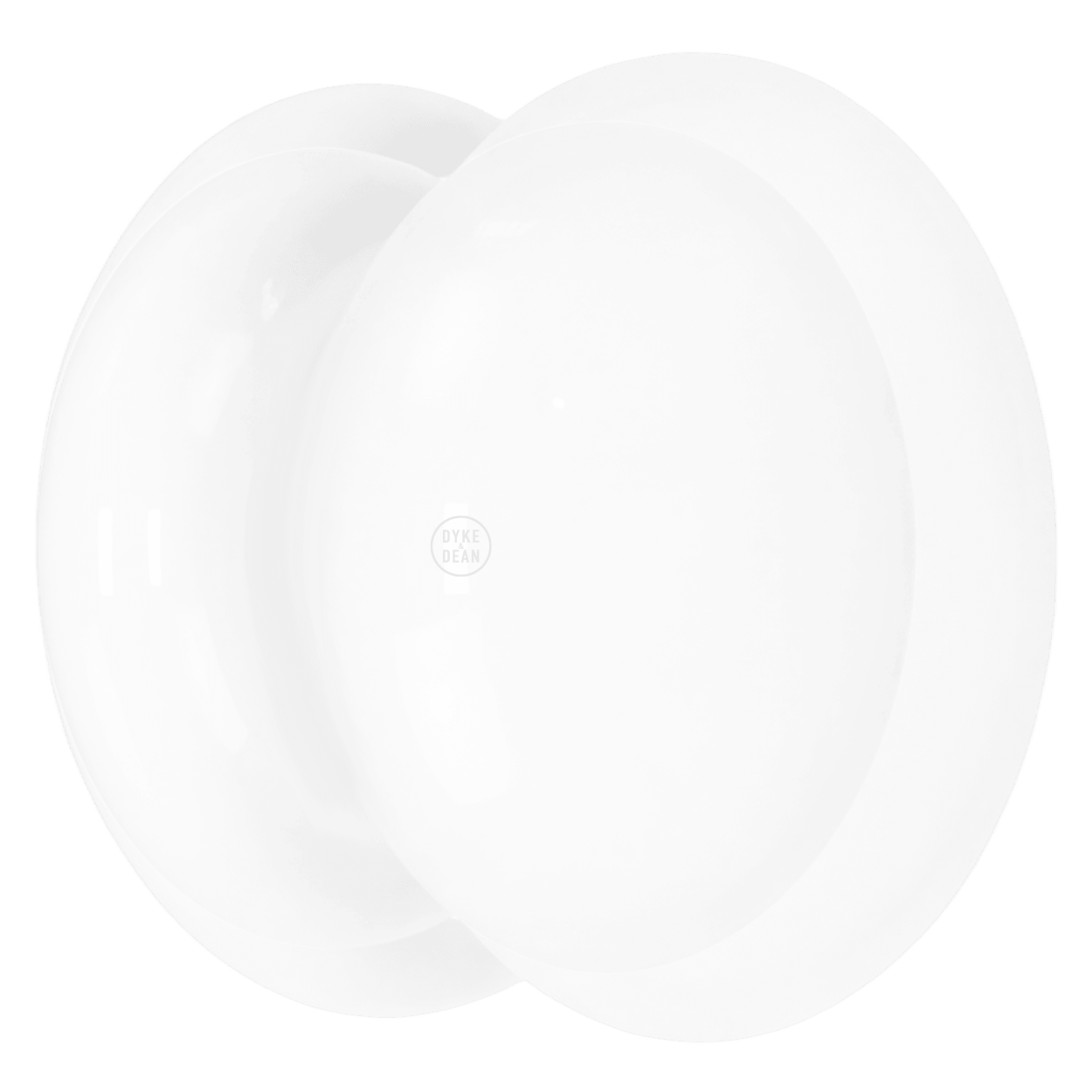 WHITE PORCELAIN DOOR KNOBS - DYKE & DEAN