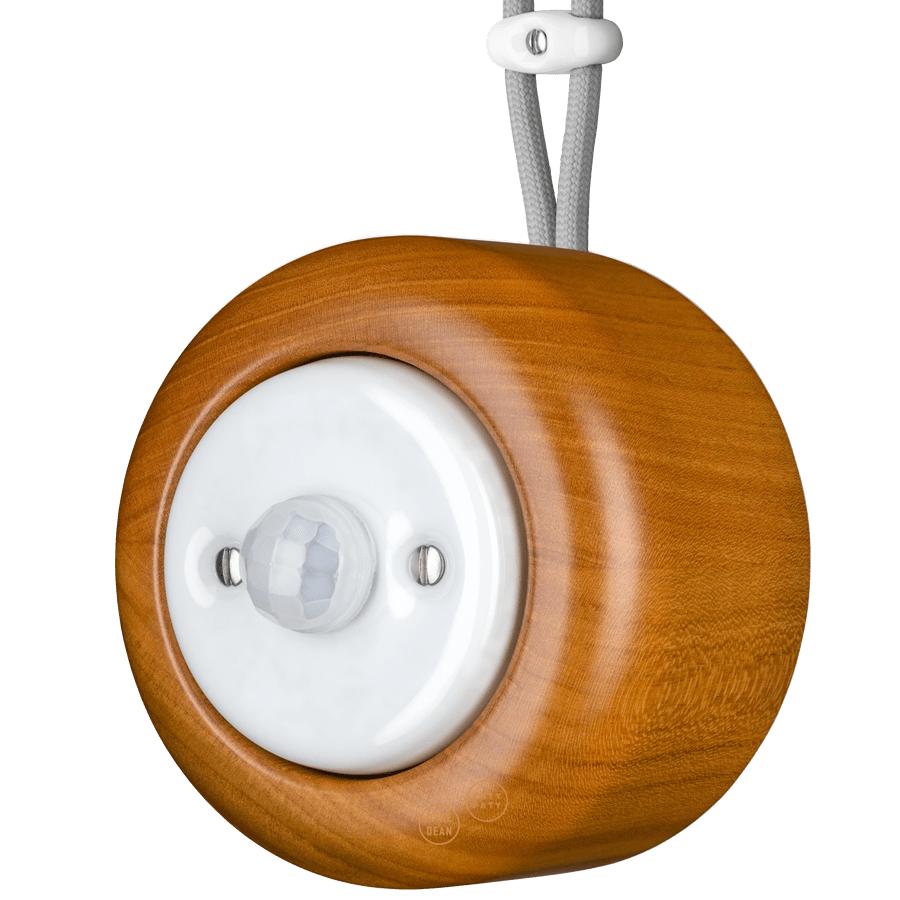 WOODEN PORCELAIN SURFACE MOUNTED PADELUS SOCKET MOTION SENSOR - DYKE & DEAN