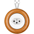WOODEN PORCELAIN SURFACE MOUNTED PADELUS SOCKET SWISS - DYKE & DEAN