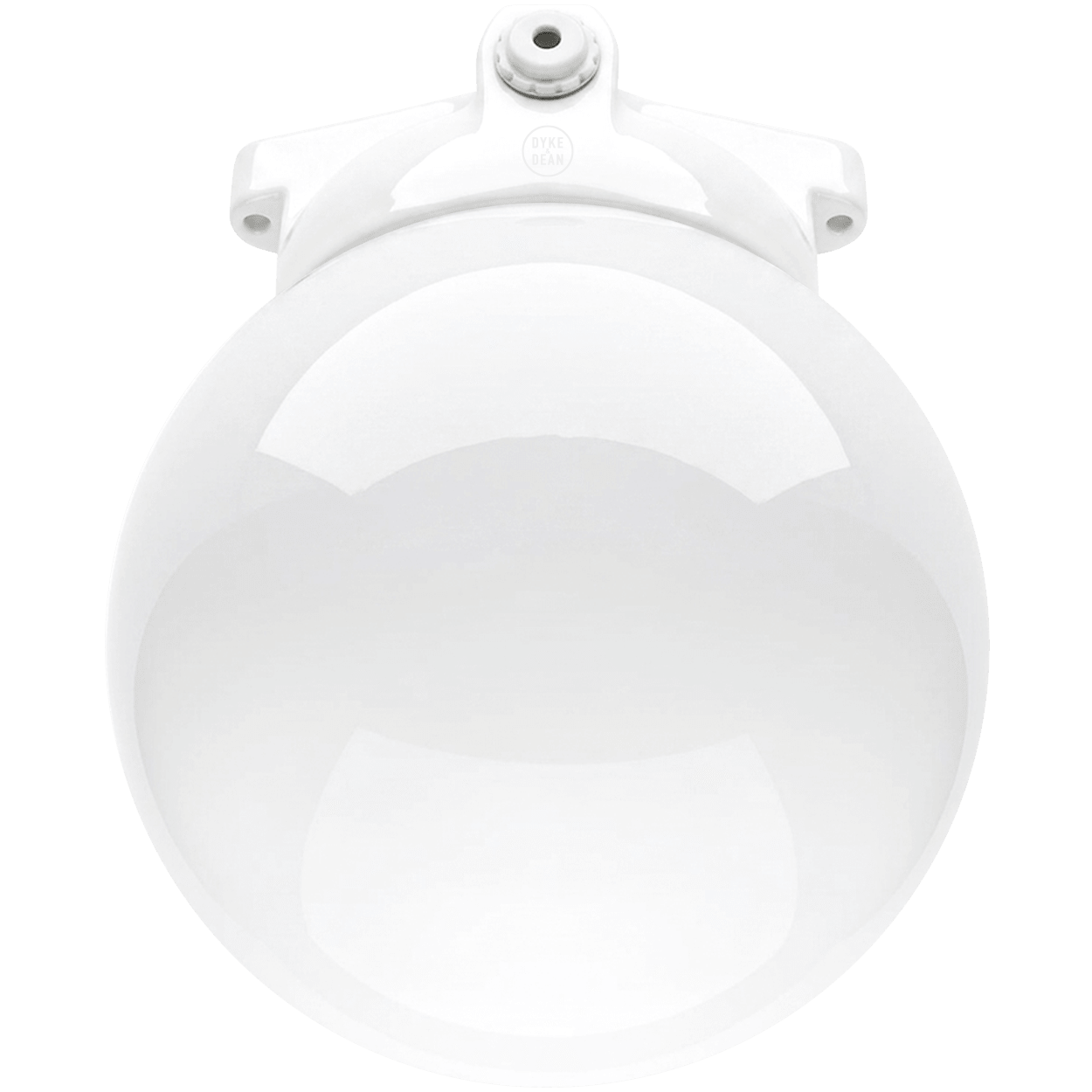 XL WHITE CERAMIC WATERPROOF CEILING LIGHT - DYKE & DEAN
