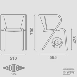 ADICO 5008 CHAIR FABRIC SEAT - DYKE & DEAN