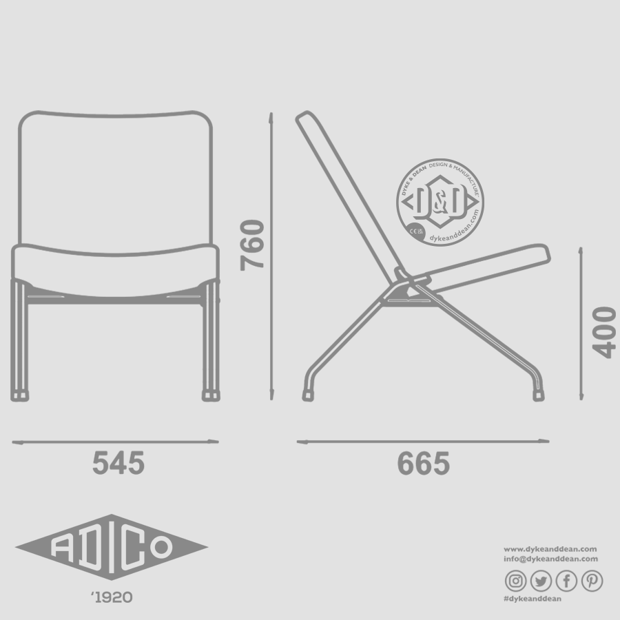 ADICO 660 FOLDING CHAIR - DYKE & DEAN