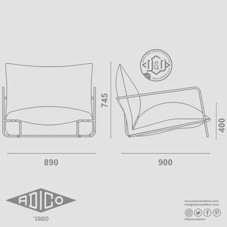 ADICO FIKA-L LOW ARMCHAIRS - DYKE & DEAN