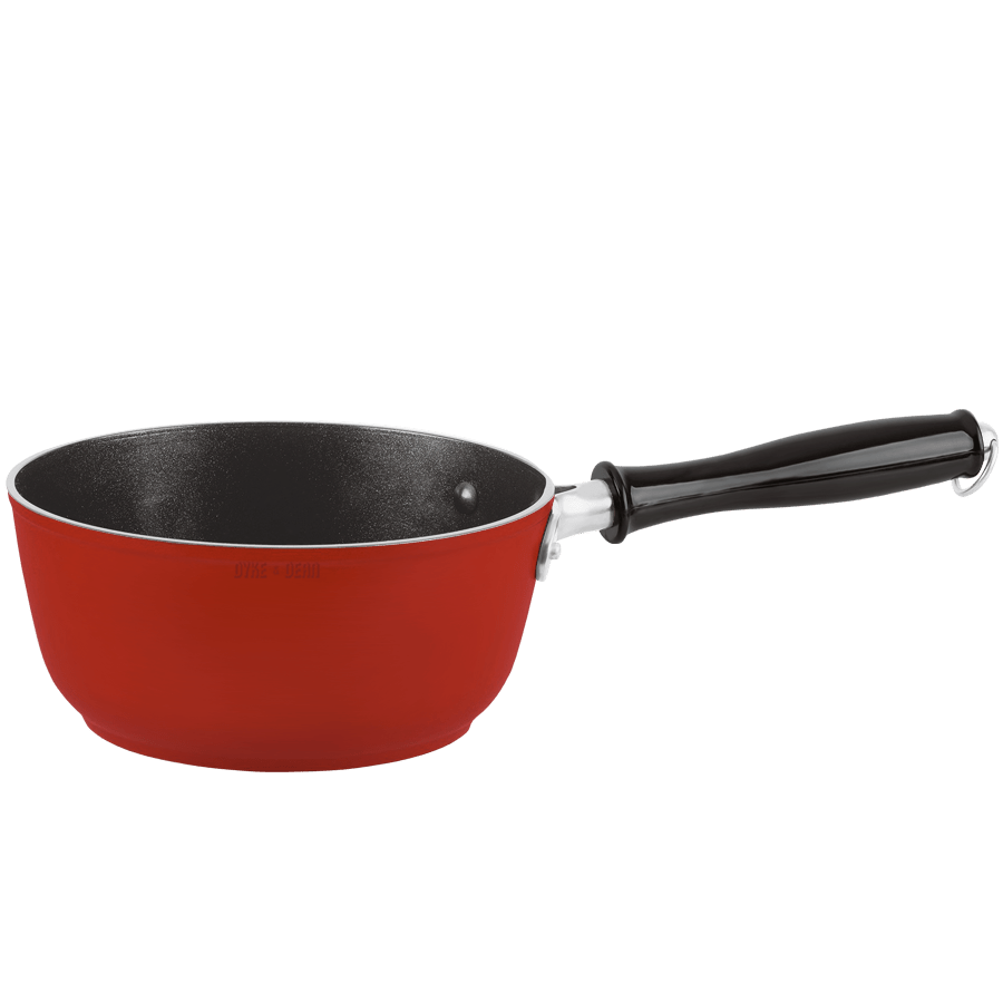 BAKELITE HANDLE NON-STICK SAUCEPAN RED - DYKE & DEAN