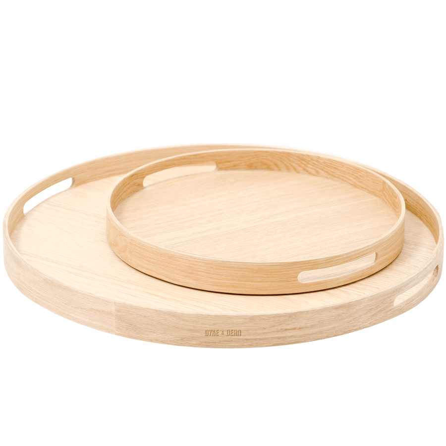 BISTRO & SERVING TRAYS NATURAL OAK - DYKE & DEAN