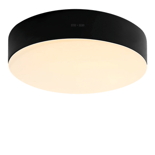 BLACK DISC WALL & CEILING LIGHT 445MM - DYKE & DEAN