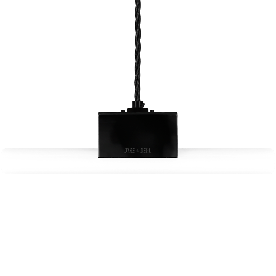 BLACK PEG TUBE PENDANT - DYKE & DEAN