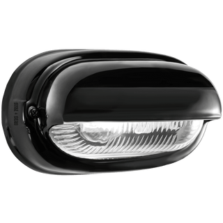 BLACK PORCELAIN BULKHEAD LAMP - DYKE & DEAN