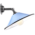 BLUE SMALL CONE SHADE WALL LAMP - WALL LIGHTS - DYKE & DEAN  - Homewares | Lighting | Modern Home Furnishings