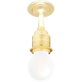 BRASS FIXED EXTENDED E27 WALL BULB HOLDER - DYKE & DEAN