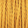 BRIGHT GOLD TWISTED FABRIC CABLE - DYKE & DEAN