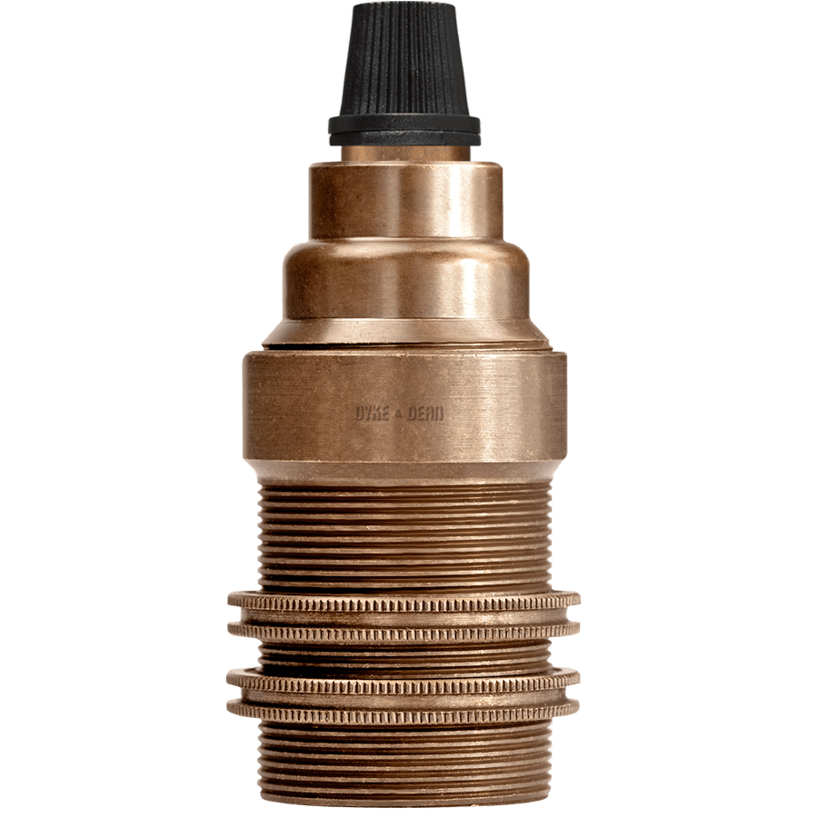 BRONZE EFFECT E14 HEAVY METAL BULB HOLDER - DYKE & DEAN