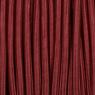 BURGUNDY ROUND FABRIC CABLE - DYKE & DEAN