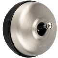 BUSHED STEEL 2 WAY TOGGLE WALL SWITCH BLACK - DYKE & DEAN