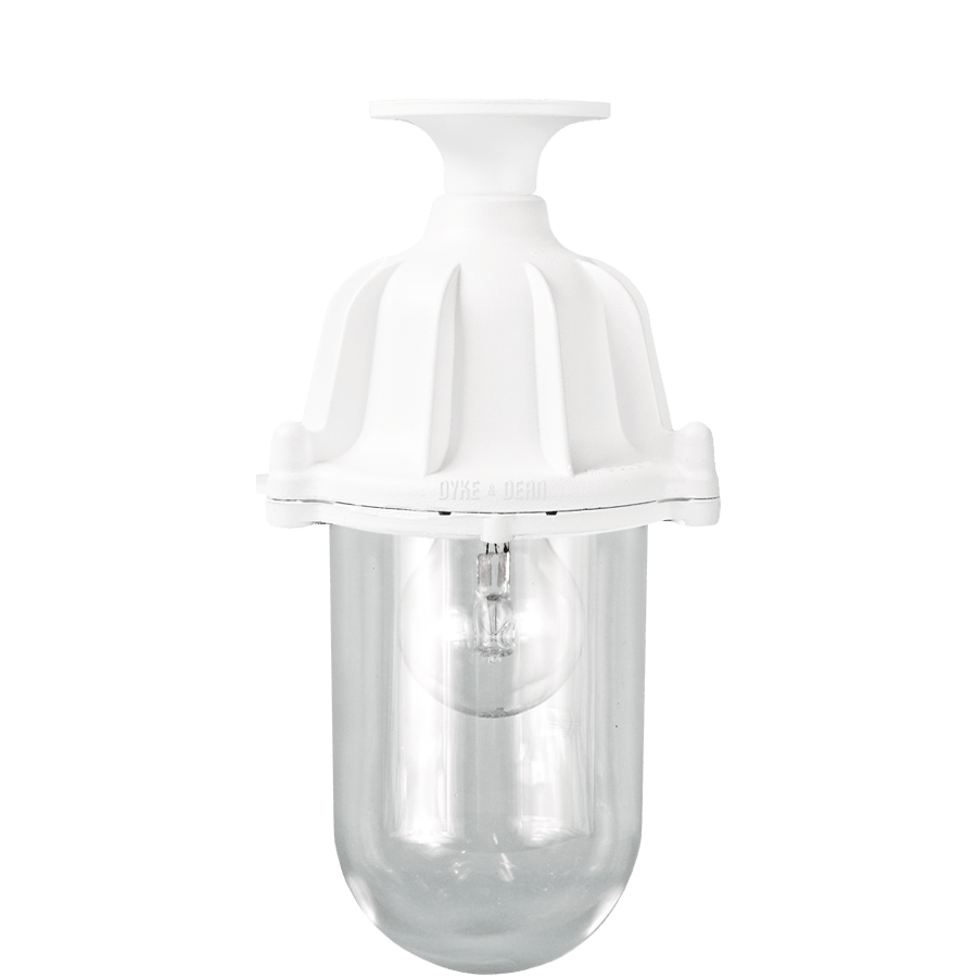 CAST LANTERN PENDANT WHITE FIXED WITHOUT SHADE - DYKE & DEAN