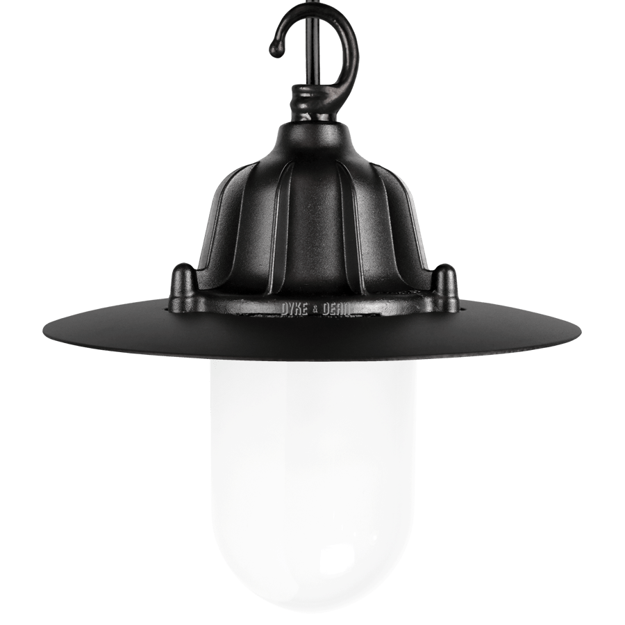 CAST SHADE LANTERN BLACK FROSTED - DYKE & DEAN