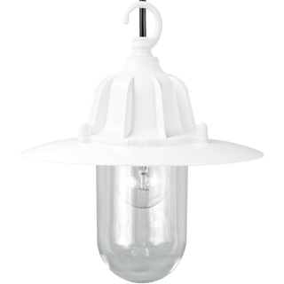 CAST SHADE LANTERN WHITE PENDANT - DYKE & DEAN