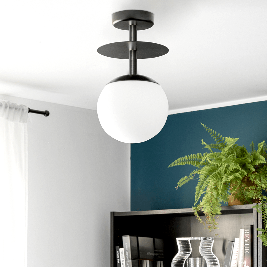 CEILING PLAFOND DISC WALL LIGHT BLACK - DYKE & DEAN