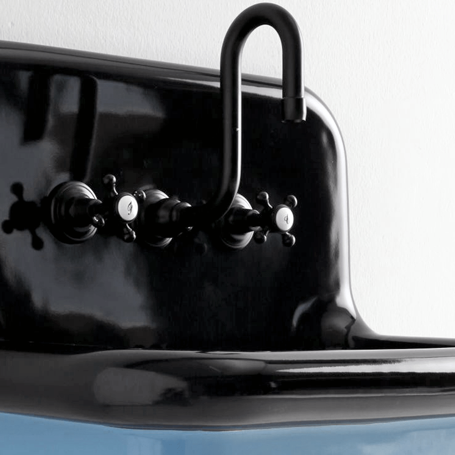 CERAMIC MOUNTED LARGE SINK WITH COLOUR OPTIONS - DYKE & DEAN