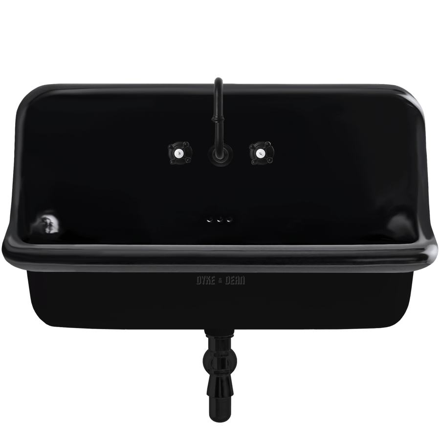 CERAMIC MOUNTED LARGE SINK WITH COLOUR OPTIONS - DYKE & DEAN