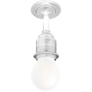 CHROME FIXED EXTENDED E27 WALL BULB HOLDER - DYKE & DEAN