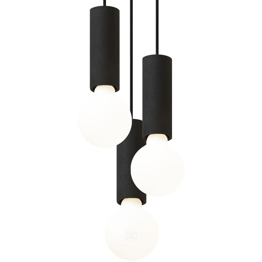 CONCRETE BATON PENDANT TRIO - DYKE & DEAN