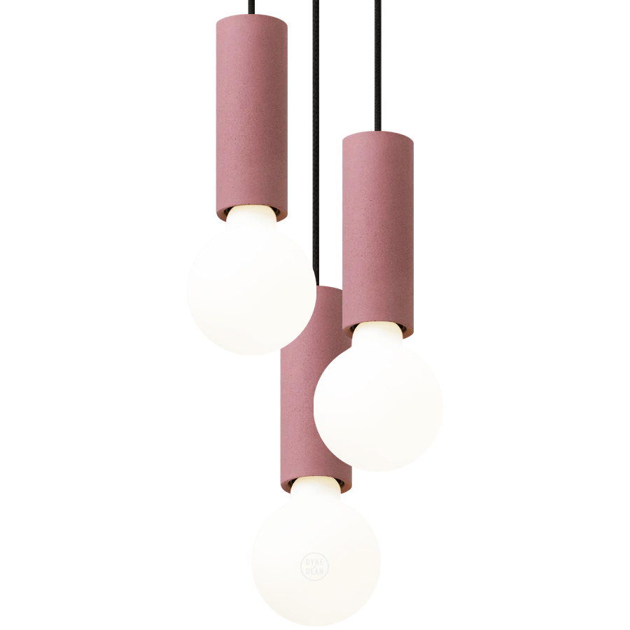 CONCRETE BATON PENDANT TRIO - DYKE & DEAN