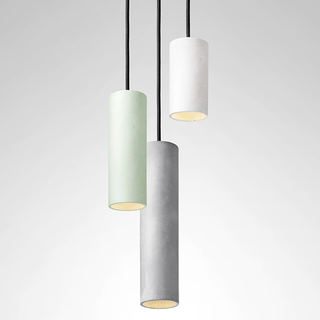 CONCRETE CYLINDER PENDANTS MEDIUM - DYKE & DEAN