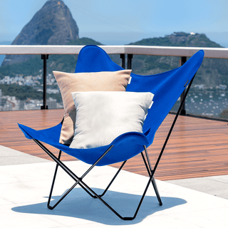 CUERO BUTTERFLY OUTDOOR ATLANTIC BLUE CHAIR - DYKE & DEAN