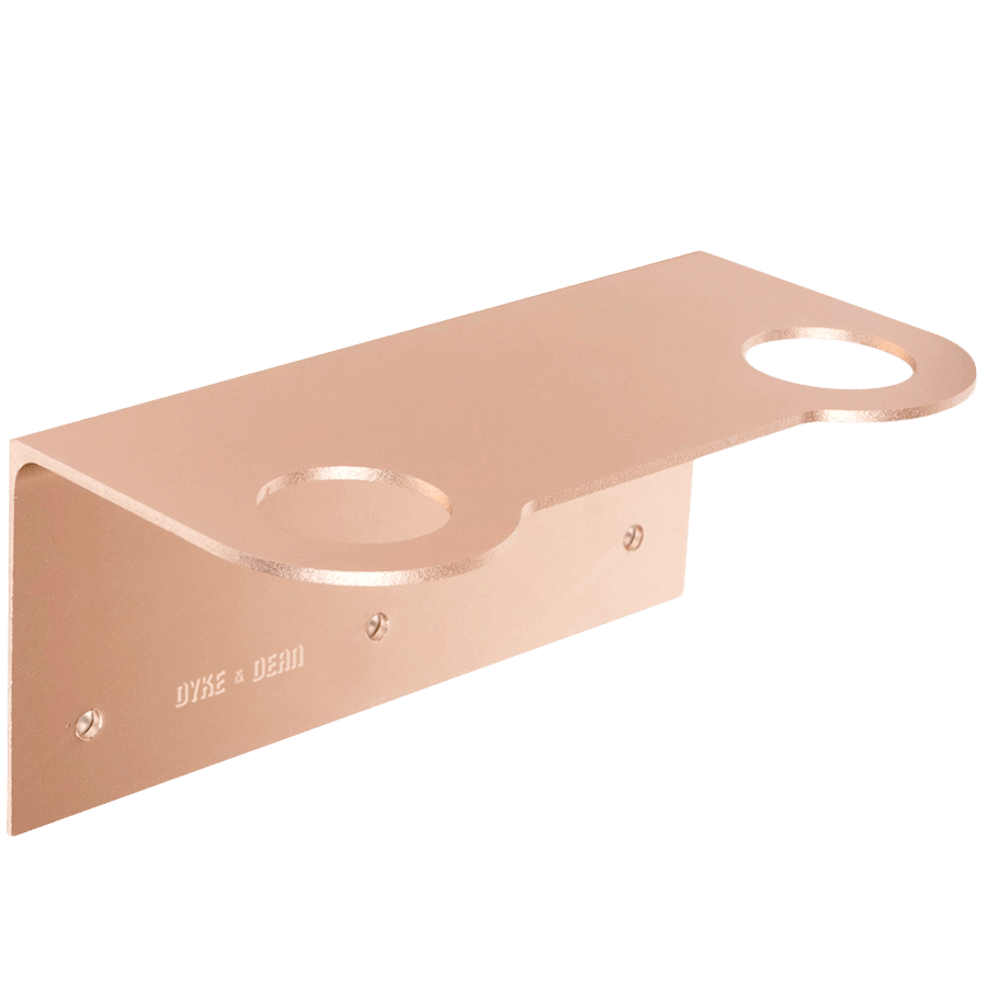 D&D SOAP PUMP DOUBLE WALL BRACKET COPPER - DYKE & DEAN