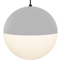 DOME CAPPED OPAL GLOBE PENDANT BESPOKE COLOUR 500MM - DYKE & DEAN